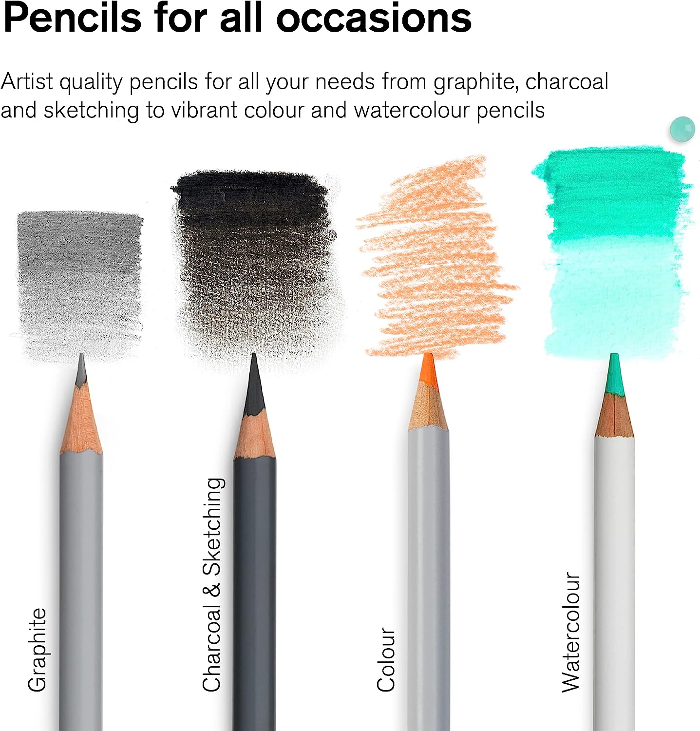 Winsor & Newton Studio Collection Artist Pencils, Color Pencils, Set of 12 - Image 7